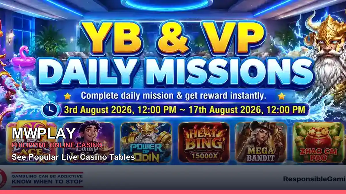 MWPLAY featured slots and live casino guide for Philippine players